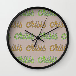 crisis pattern Wall Clock