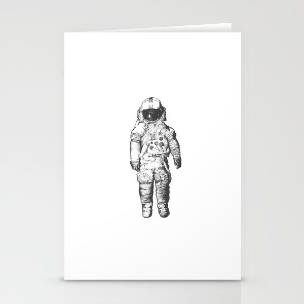 Deja Entendu astronaut dotwork Stationery Cards