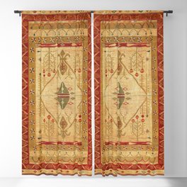 Bikaner Dhurrie Northwest Indian Kilim Print Blackout Curtain