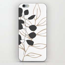 Minimalist Leaf Duo Floral iPhone Skin