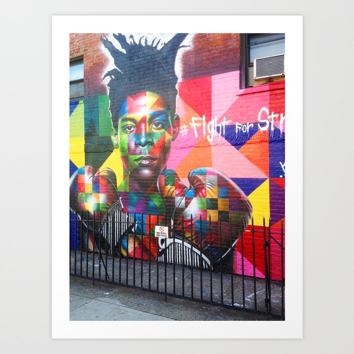 124 Fight For Street New York Art Print