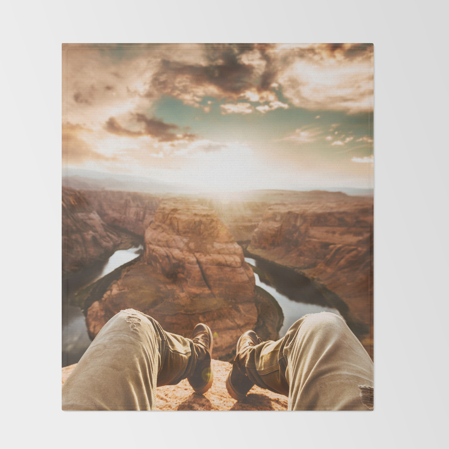 Horse Shoe Bend Canyon Throw Blanket By Franckreporter Society6