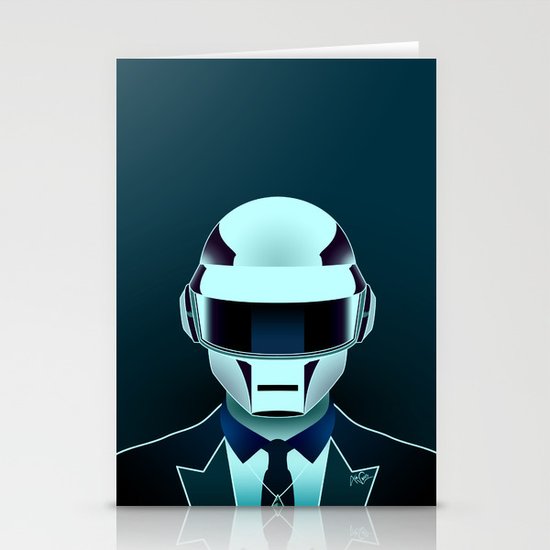 Daft Punk Stationery Cards