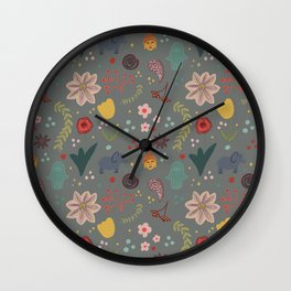 HAPPY VIBES Wall Clock