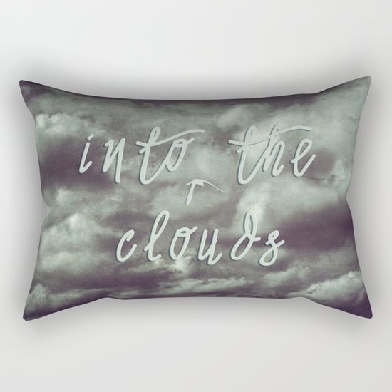 into the clouds Rectangular Pillow