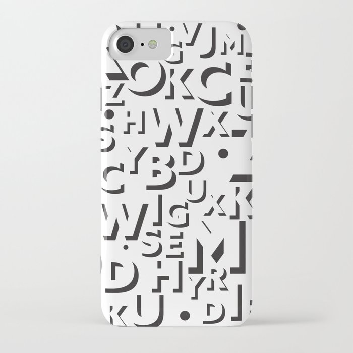 Letters iPhone Case