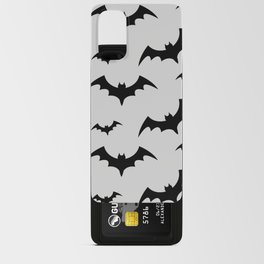 Halloween Bats Grey & Black Android Card Case