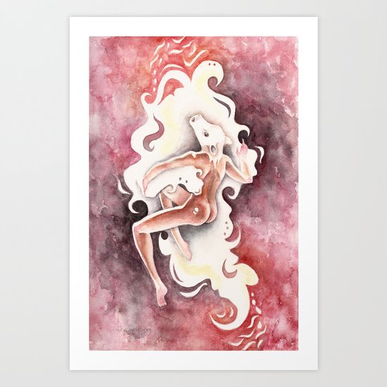 Masters of Disguises (Io and Zeus) Art Print