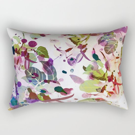 multicolore abstract fuchsia Rectangular Pillow