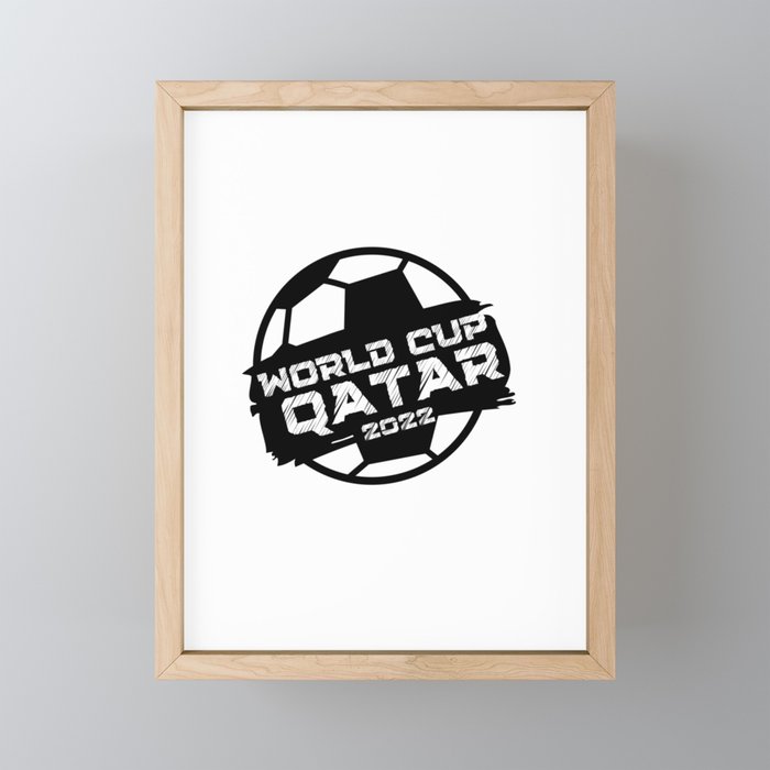 world cup Qatar Framed Mini Art Print