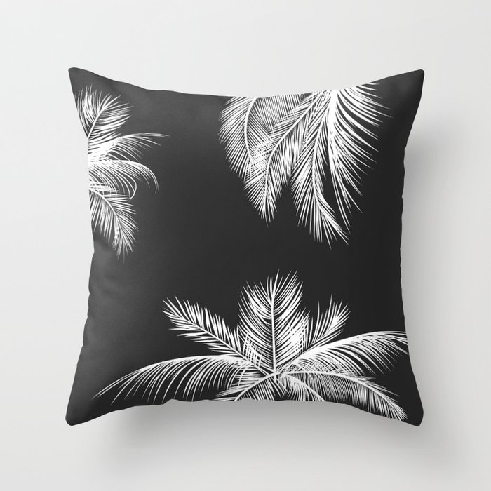 Palm Trees Throw Pillow