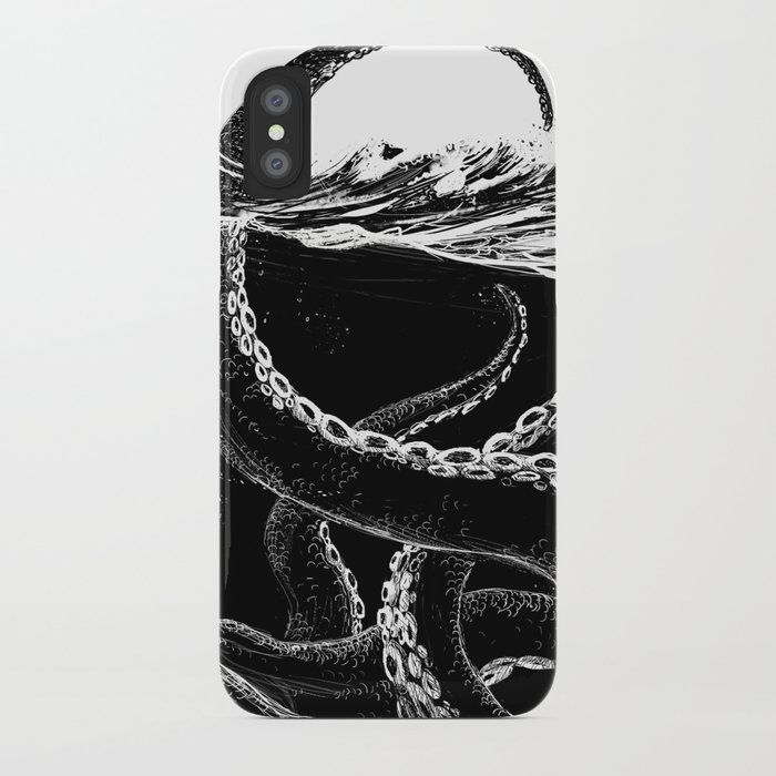 kraken rules the sea iphone case