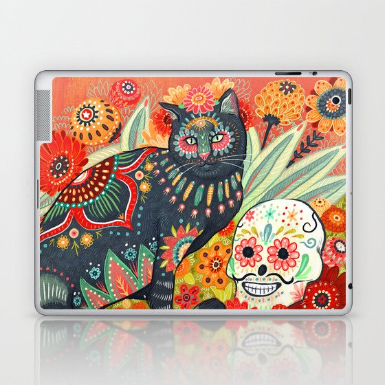 Dia De Los Muertos Cat Laptop & iPad Skin