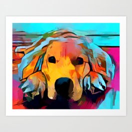 Golden Retriever Art Prints For Any Decor Style Society6