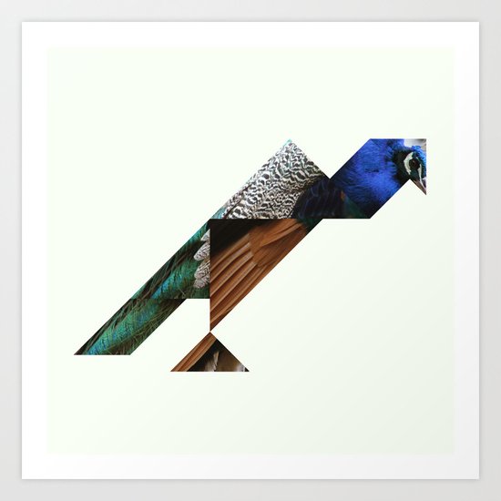 PEACOCK Art Print