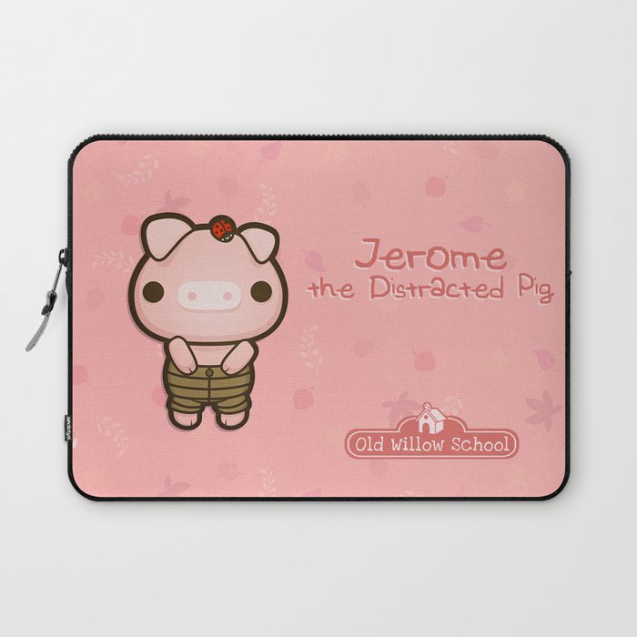 Jerome the Distracted Pig Laptop Sleeve