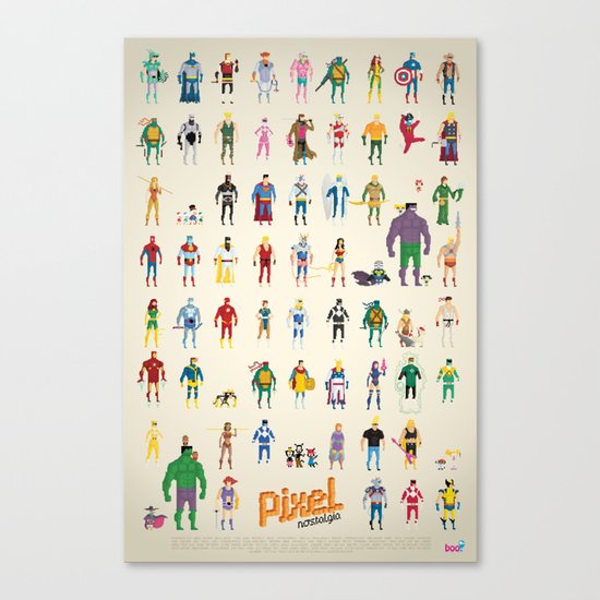Pixel Nostalgia Canvas Print