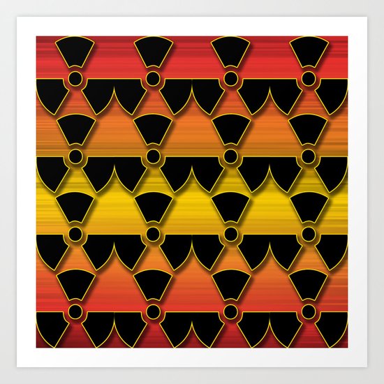 Sunset Warning! Art Print
