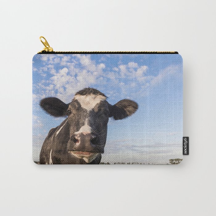 Close Dutch Black White Cow Holland Carry-All Pouch