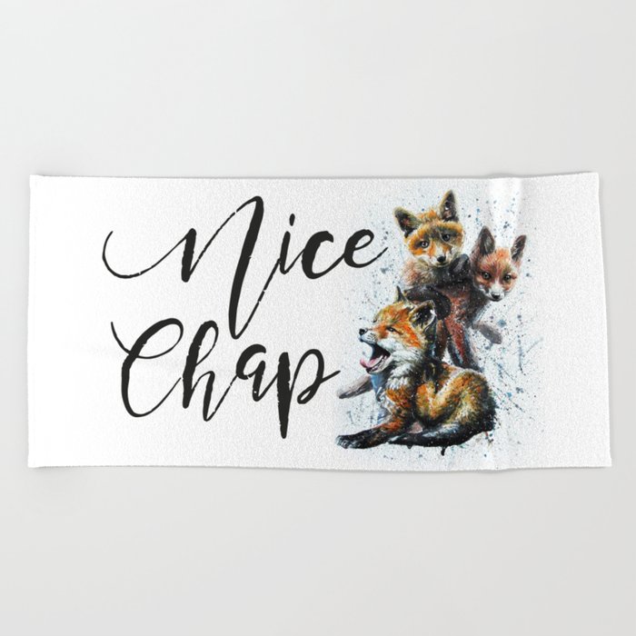 Nice Chap Foxes Beach Towel
