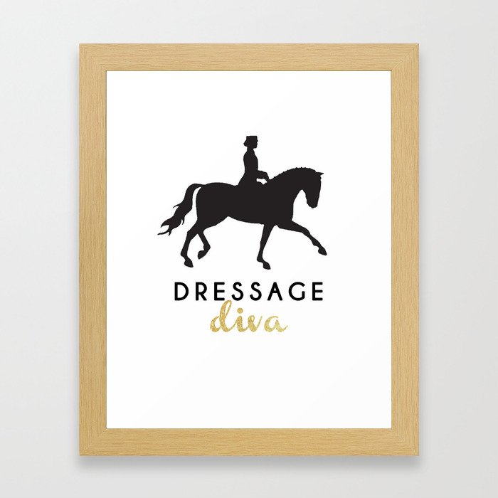 Dressage Diva Framed Art Print