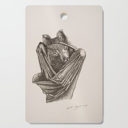 Shy Bat - Sketch by Monika Wyszynska Cutting Board