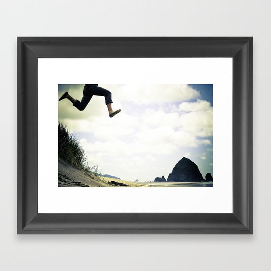 jump. Framed Art Print
