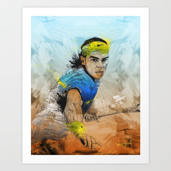 Rafa Nadal Art Print