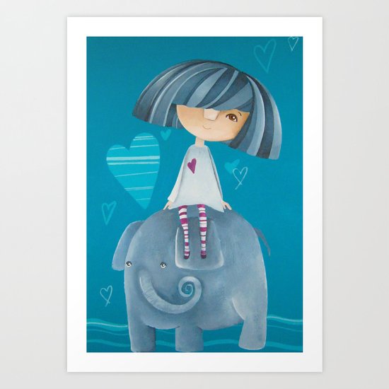 Elephant Art Print