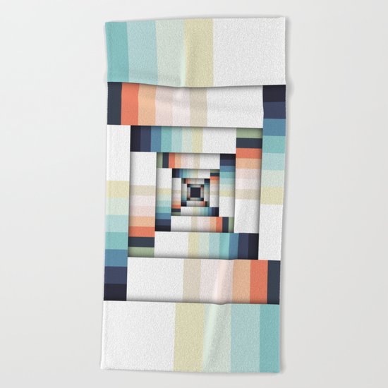 Boxes of Colors Beach Towel