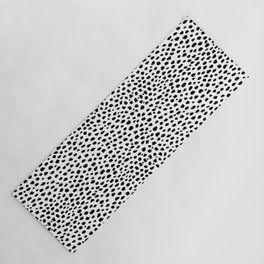 Dalmatian Spots (black/white) Yoga Mat