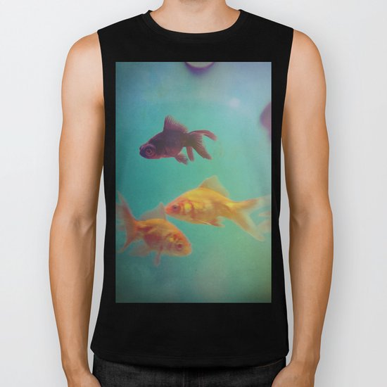 Three Fish More fish Biker Tank