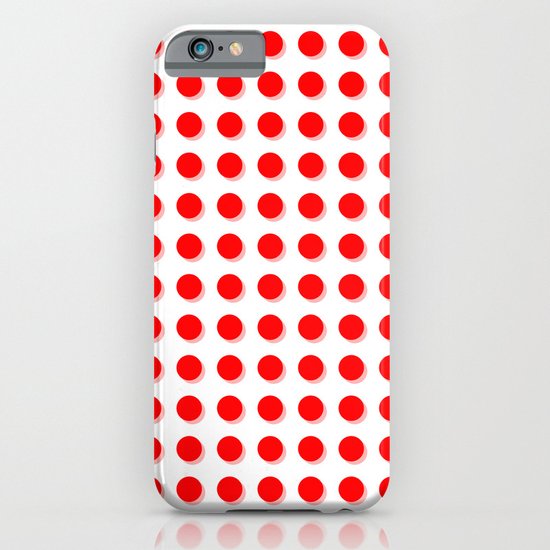Red spots with pink shadows iPhone & iPod Case