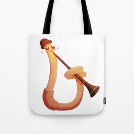 Earthworm with skills Tote Bag