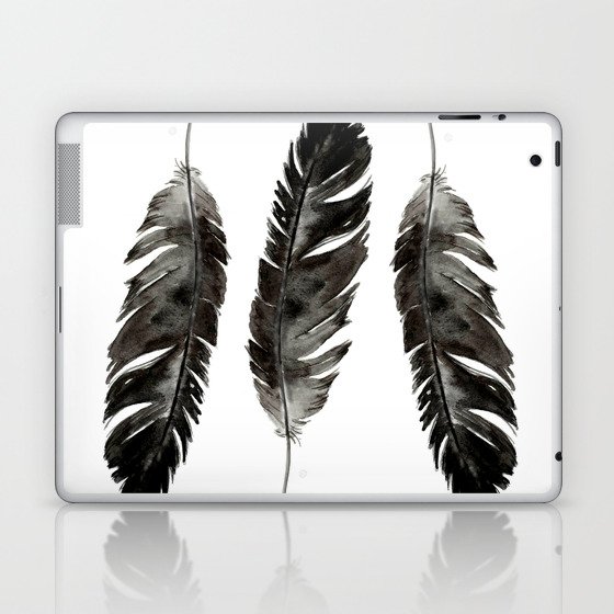 Three feathers Laptop & iPad Skin