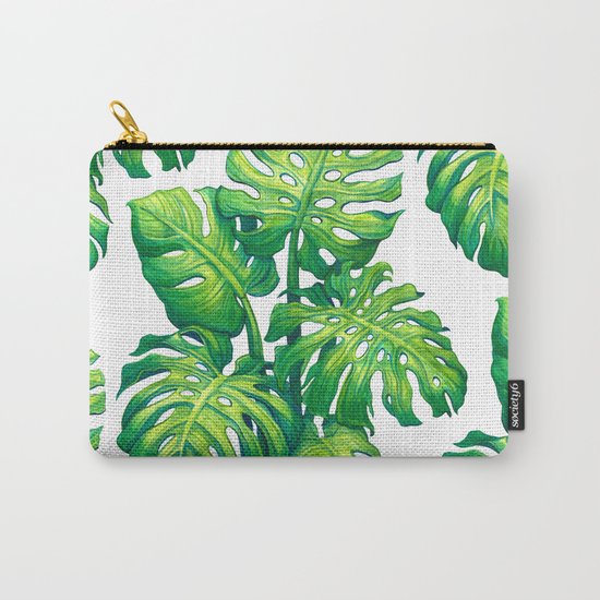 Monstera Carry-All Pouch
