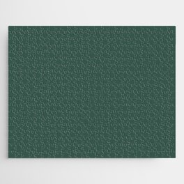 Dark Green Solid Color Pantone Hunter Green 19-5511 TCX Shades of Blue-green Hues Jigsaw Puzzle