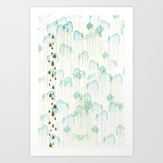 Looks Like Rain Art Print