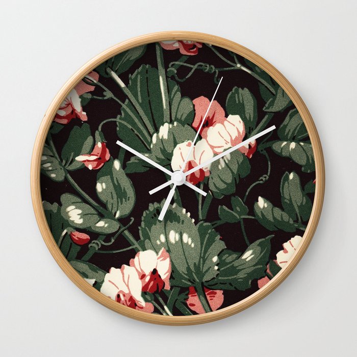 Vintage Floral 8b Wall Clock
