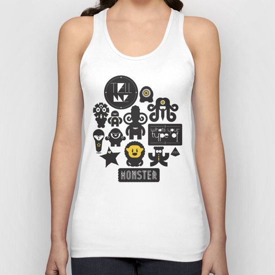 Monster Type Unisex Tank Top