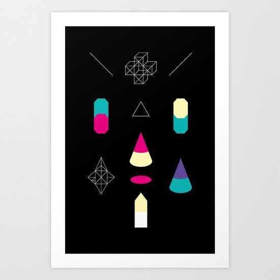 Play on Black Art Print