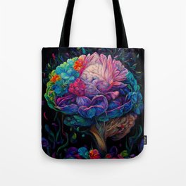 Neural Garden Tote Bag