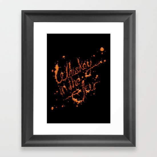 Whiskey in the jar Framed Art Print