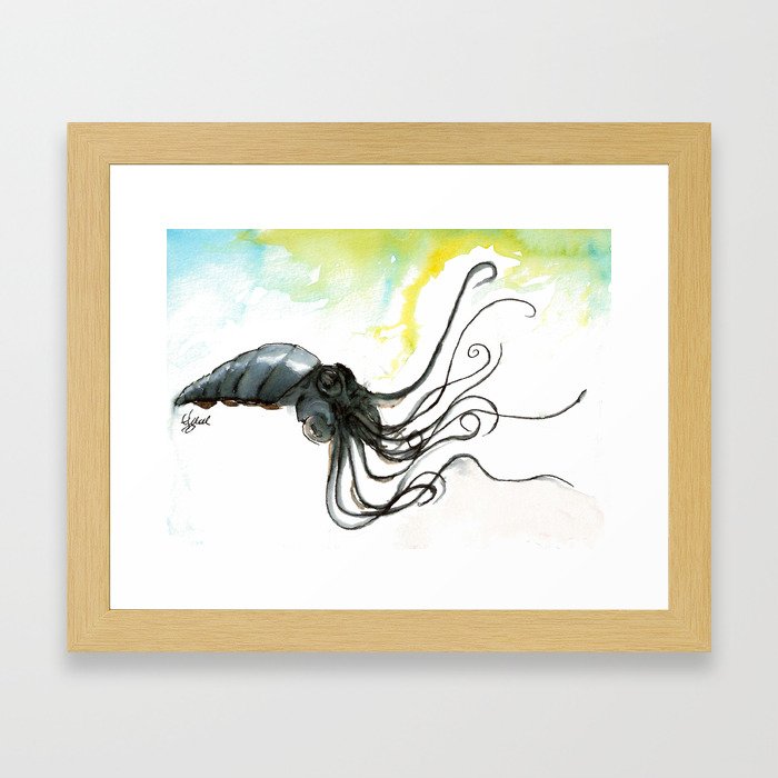 Squid Framed Art Print