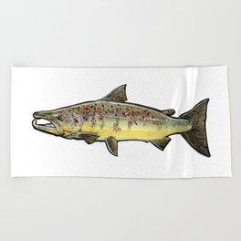 The atlantic salmon. Beach Towel