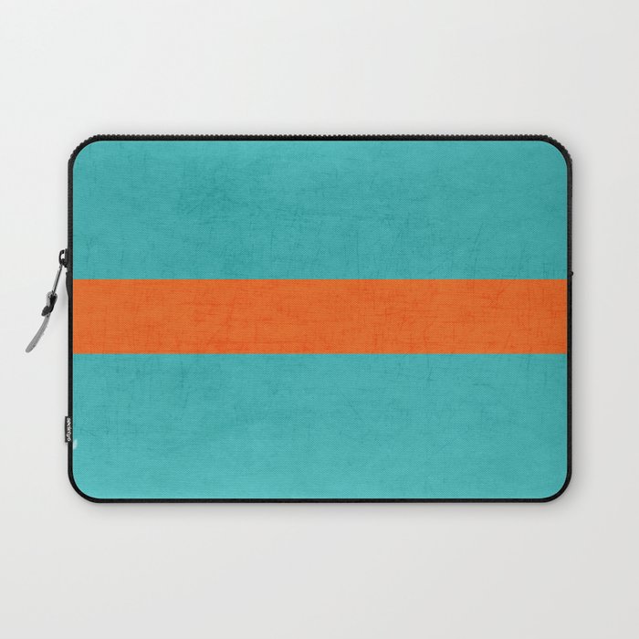 aqua and orange classic Laptop Sleeve