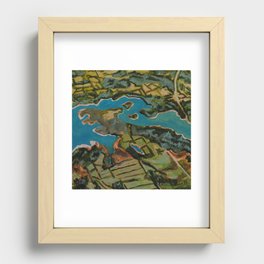 Approaching Nashville by Air #1 Recessed Framed Print
