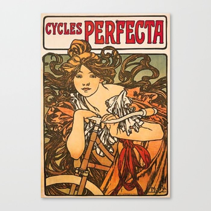 Cycles Perfecta By Alphonse Mucha 1902 Canvas Print