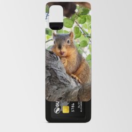 Suspicious Squirrel Guarding Acorn Android Card Case