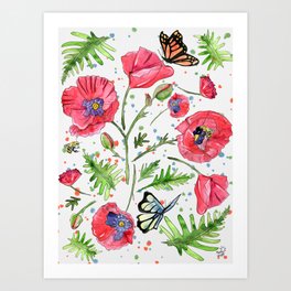 Poppy Daydream Art Print